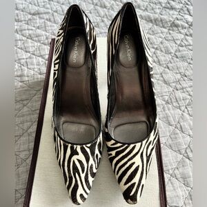 Zebra Print Calvin Klein Heels